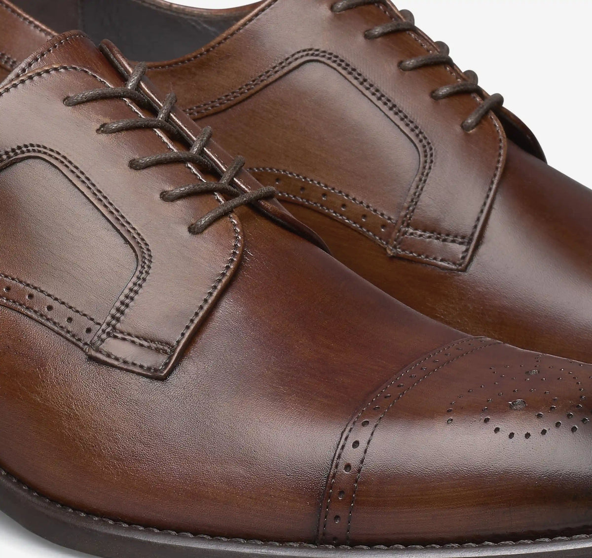 Ellsworth Cap Toe - Brown Italian Calfskin