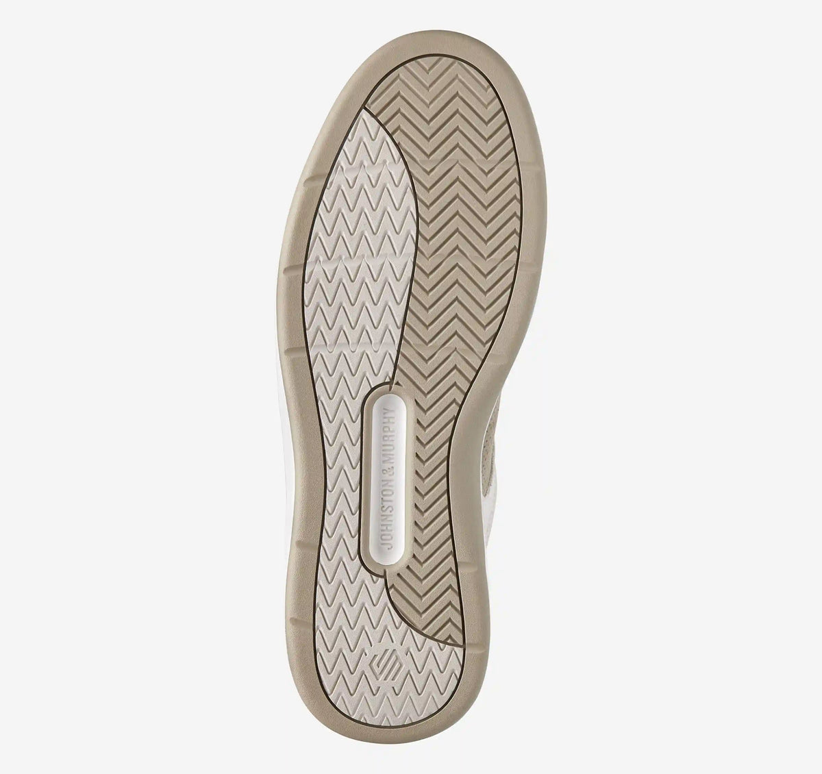 Dawson Moc Toe U-Throat - Beige Suede/White Full-Grain Leather