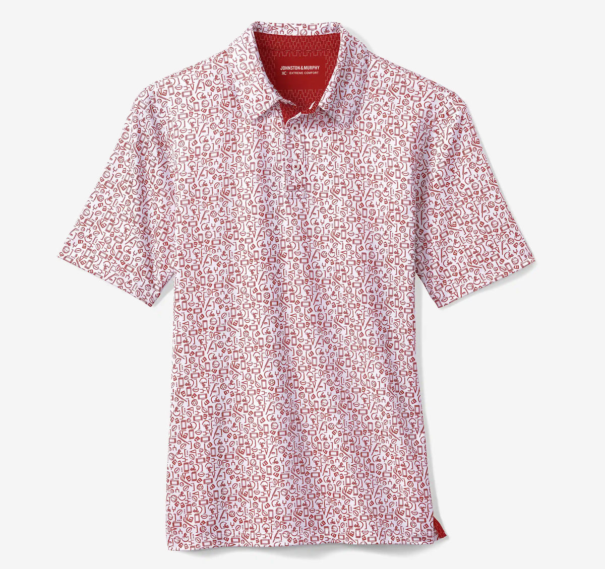 Game Day XC+™ Multi-Sport Print Polo - Red