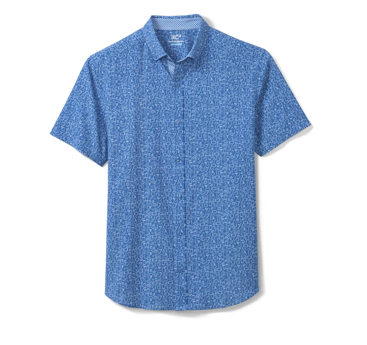 Game Day XC4® Short-Sleeve Multi-Sport Print Shirt - Royal
