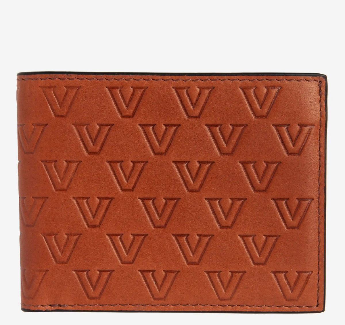 Collegiate Embossed Billfold Wallet - Vanderbilt University - Tan Full Grain