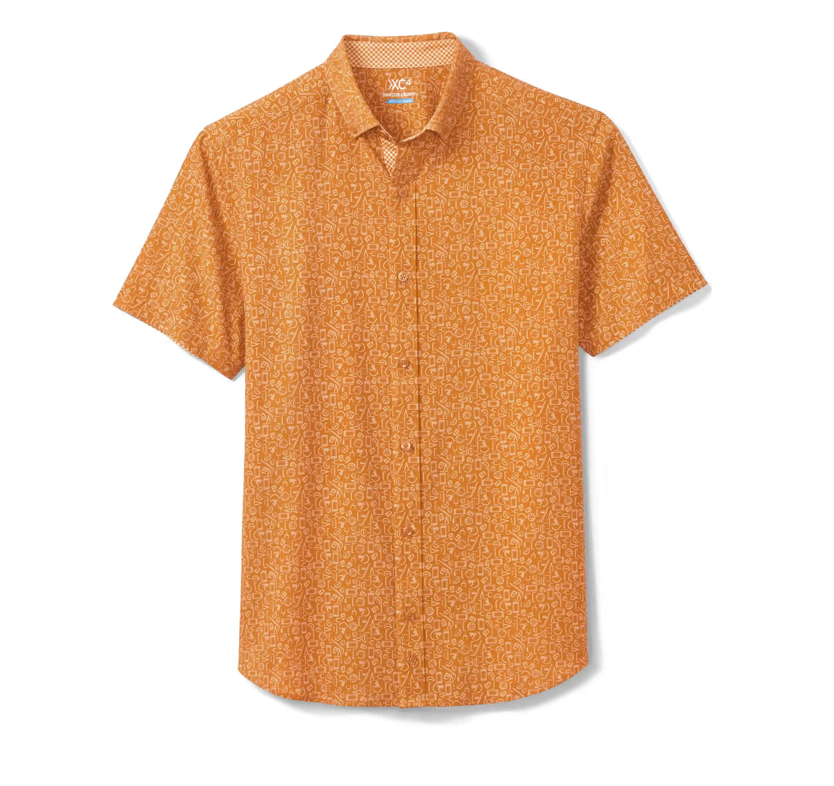 Game Day XC4® Short-Sleeve Multi-Sport Print Shirt - Orange