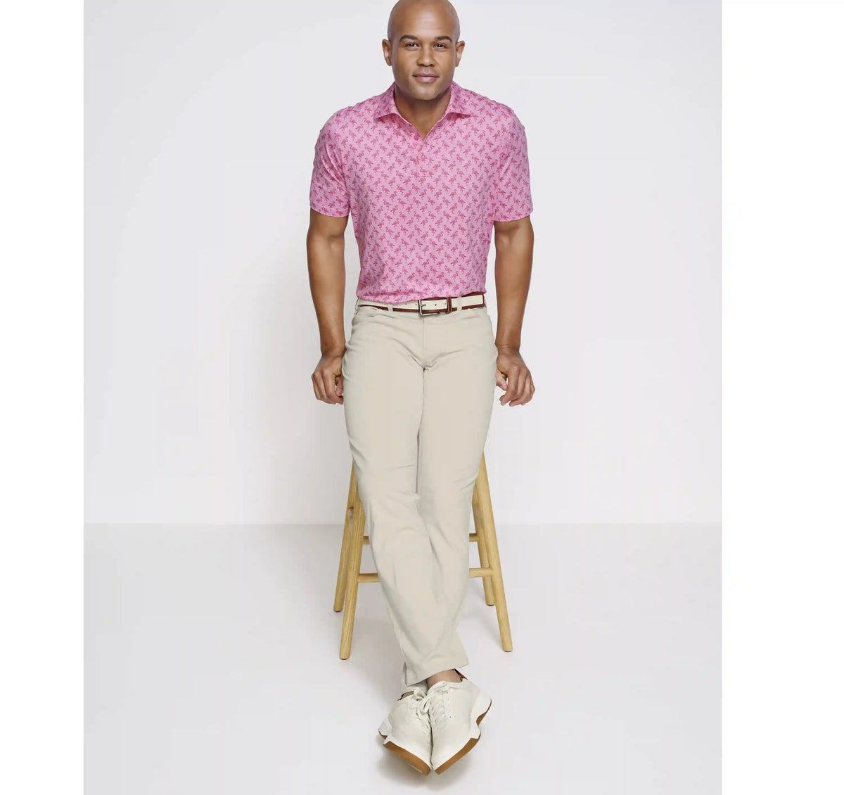 XC4® Performance Print Polos + Cool Degree® - Pink Flamingo