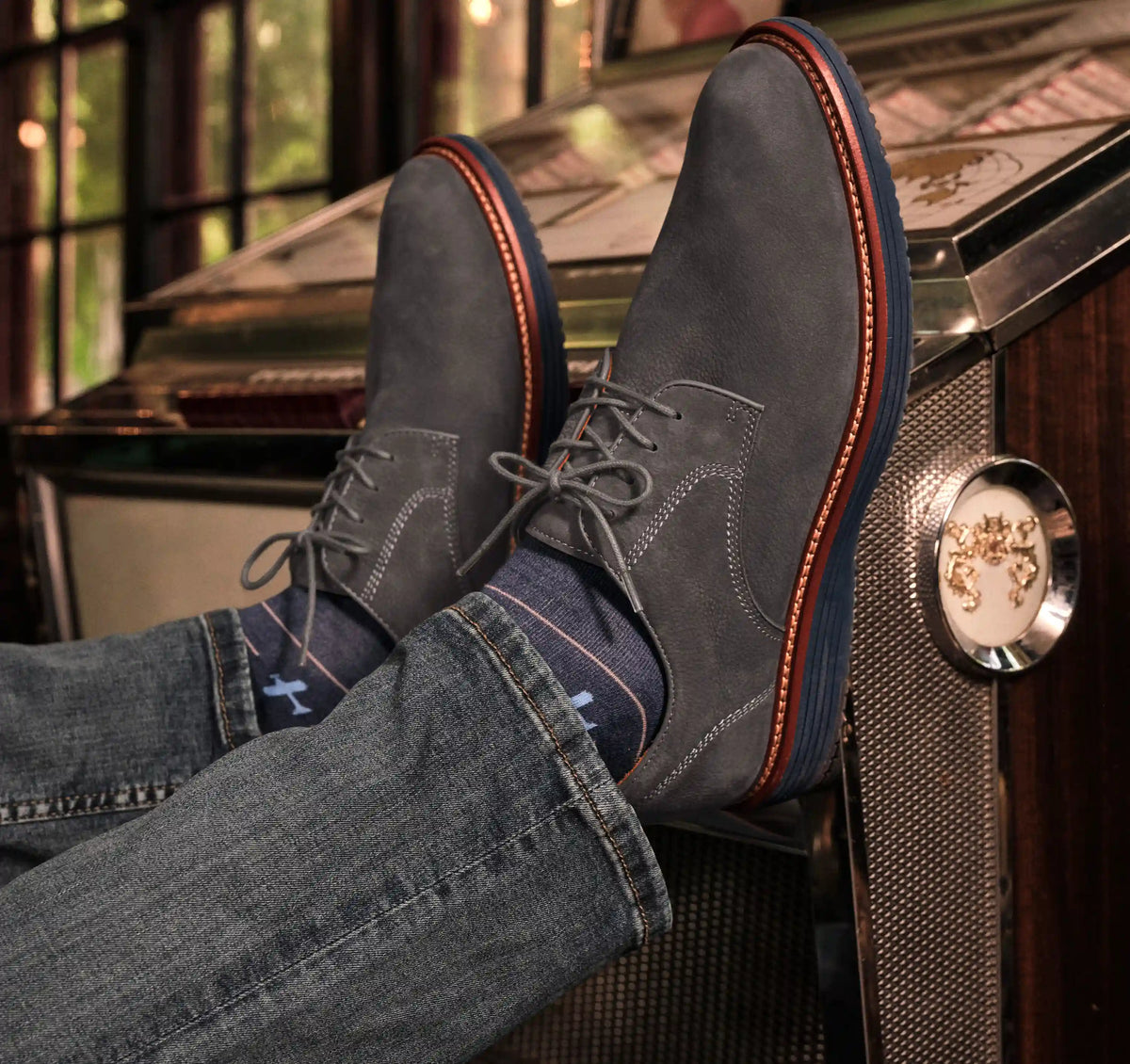 Upton Plain Toe - Gray Nubuck