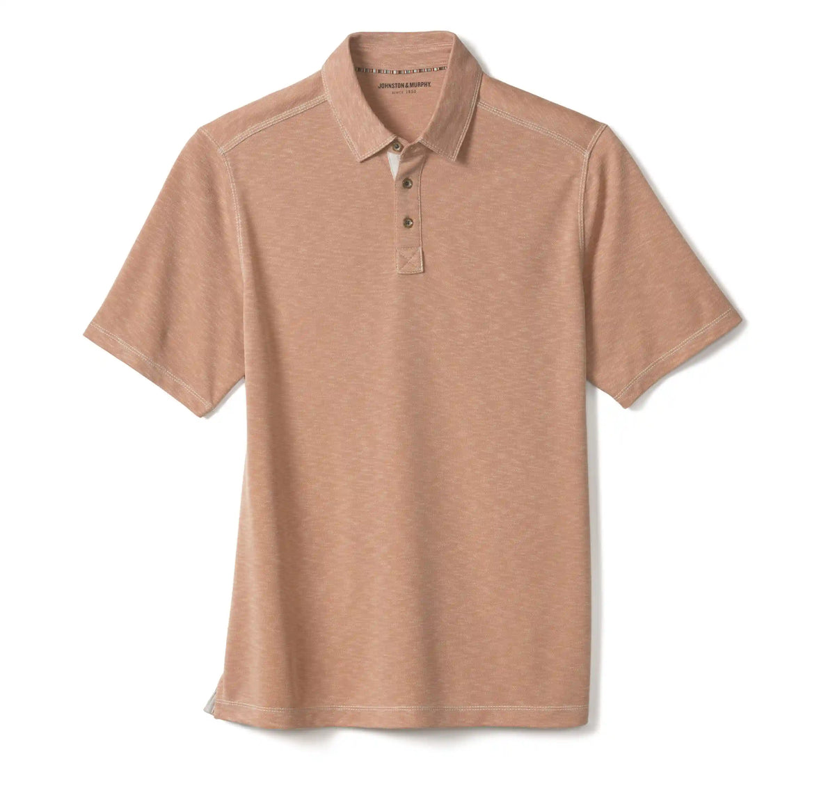 Vintage Slub Polo - Peach
