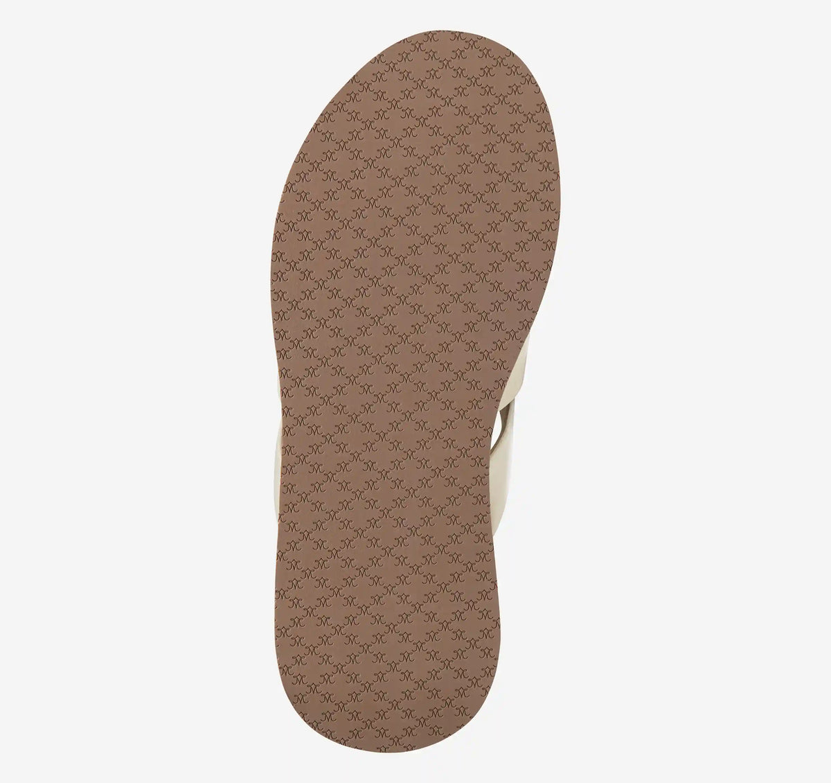 Colleen Triple-Band Slide - Bone Nappa Leather