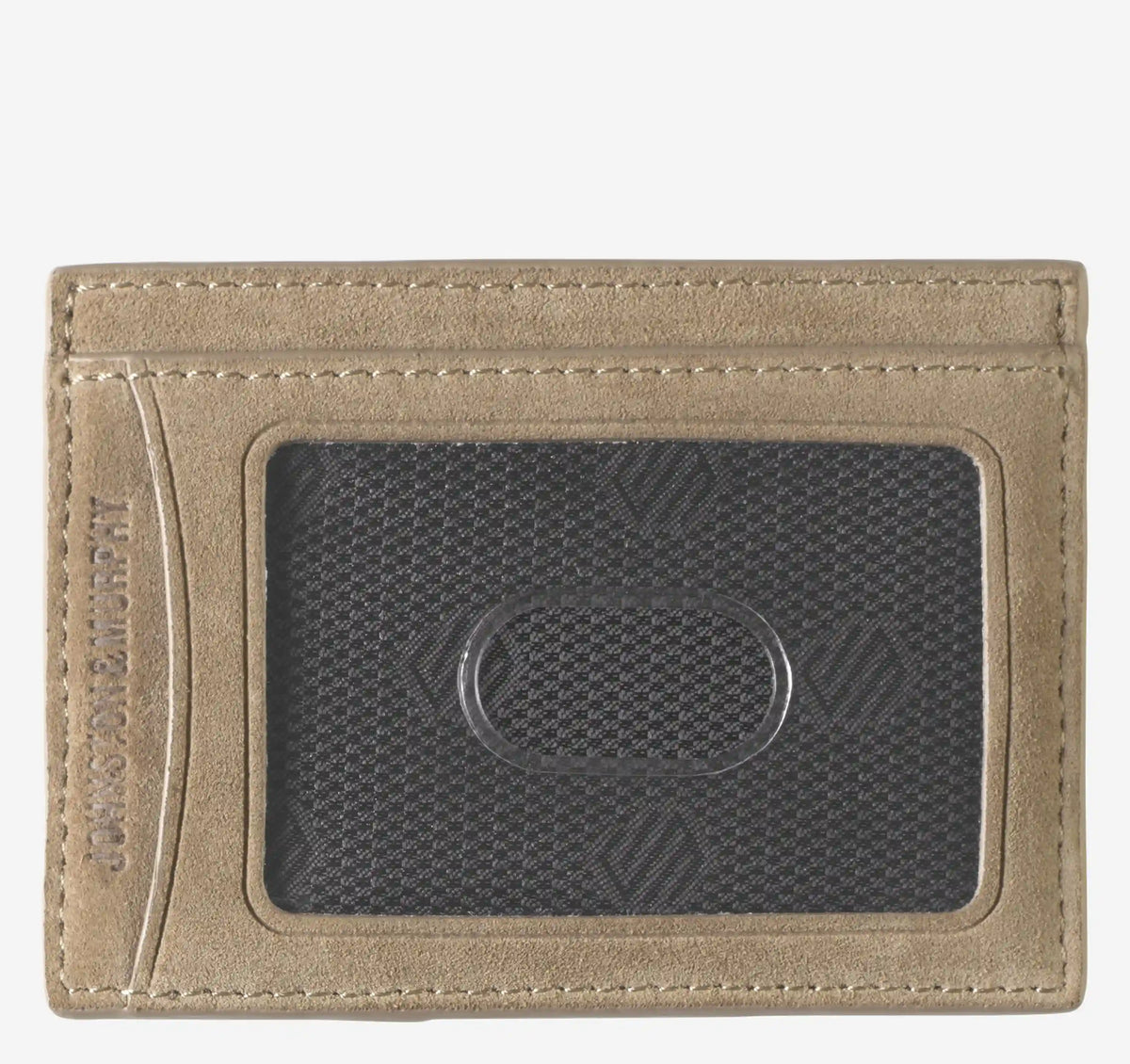 Suede Basketweave Weekender Wallet - Taupe