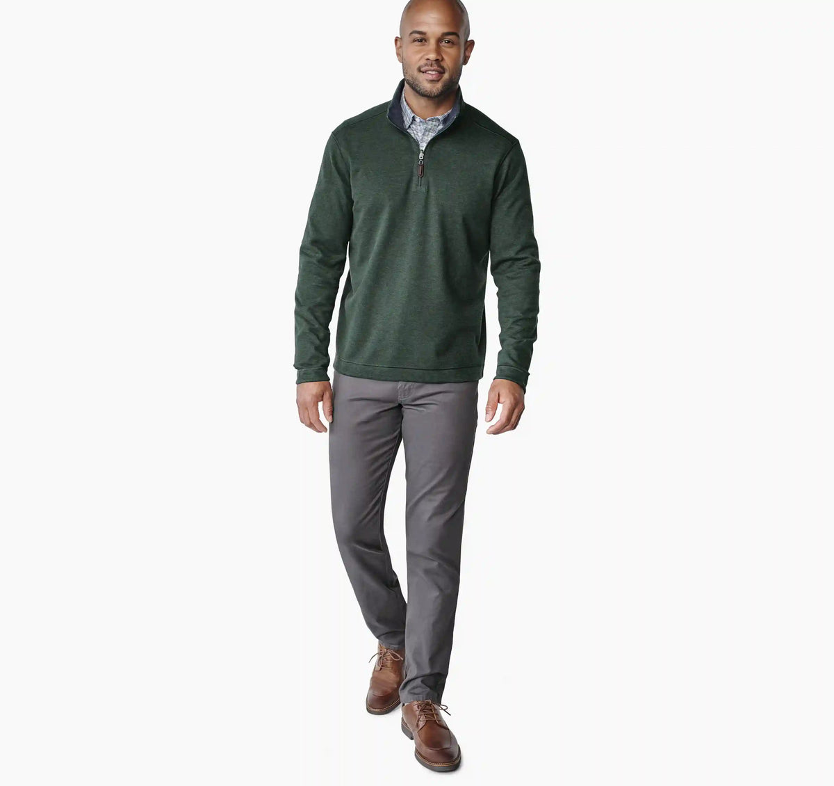 Icon Reversible Quarter-Zip - Forest/Navy
