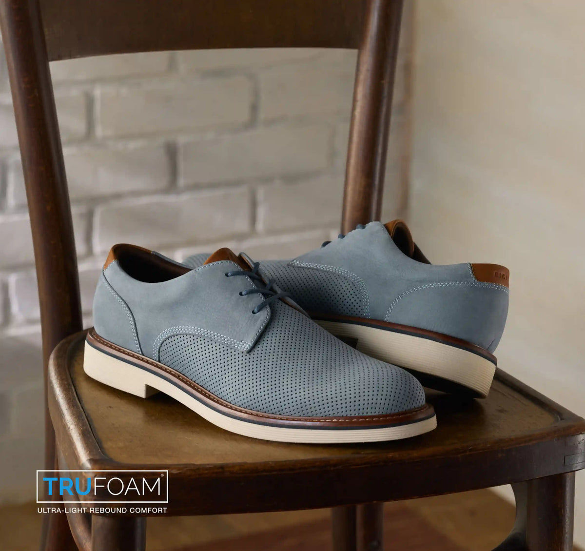 Tyson Perfed Plain Toe - Denim Nubuck