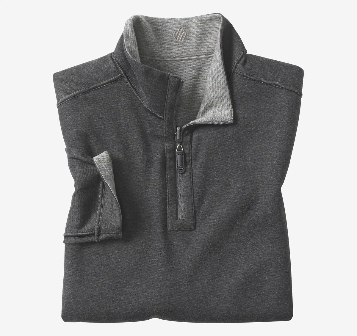 Icon Reversible Quarter-Zip - Gray/Black
