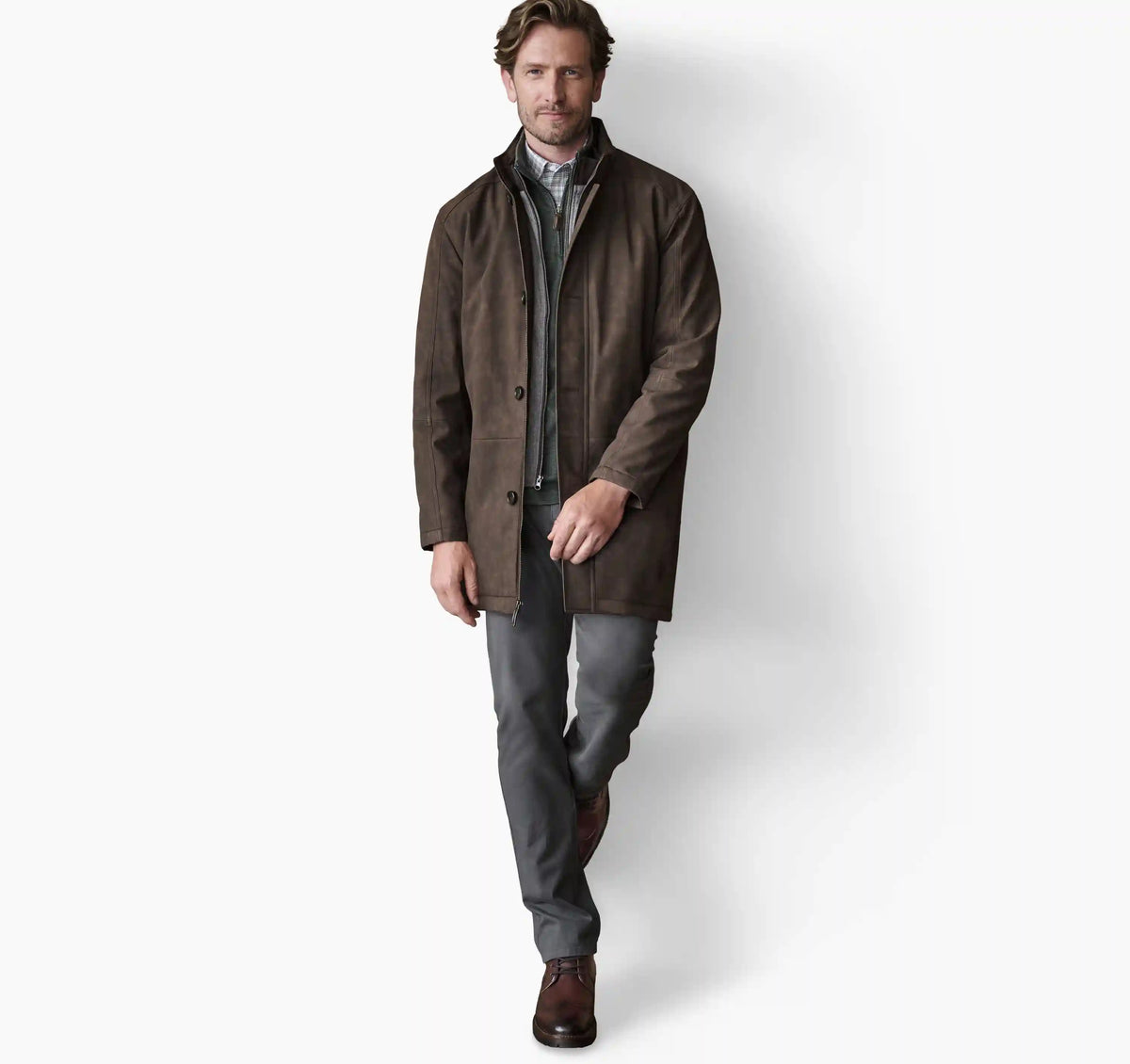Upton Vintage Coat - Brown