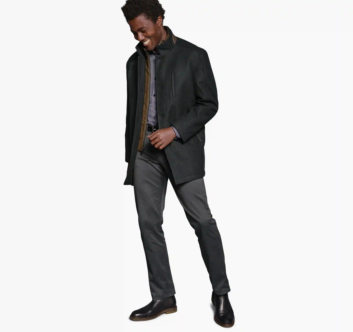 Upton Car Coat - Black
