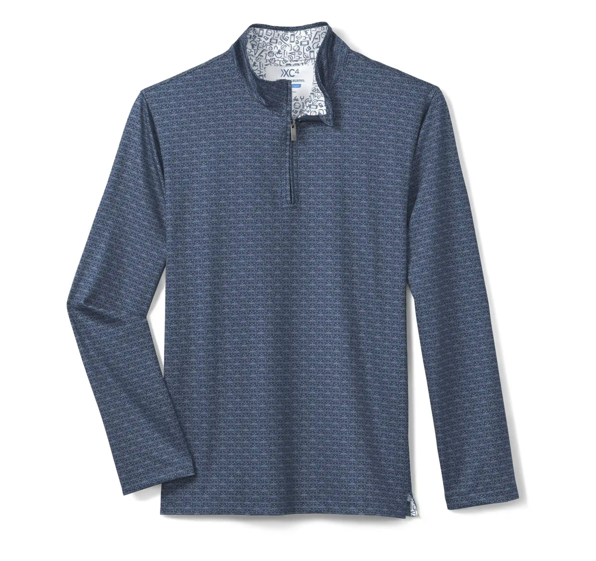 Game Day XC4® Plays Print Quarter-Zip - Navy