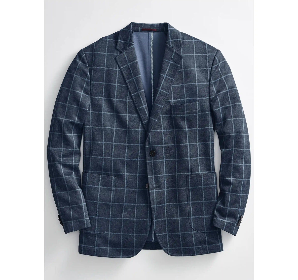 XC Flex® Pinnacle Knit Blazer - Navy Plaid