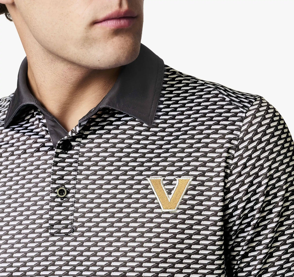 Collegiate XC+™ State Print Polo - Vanderbilt University - Black