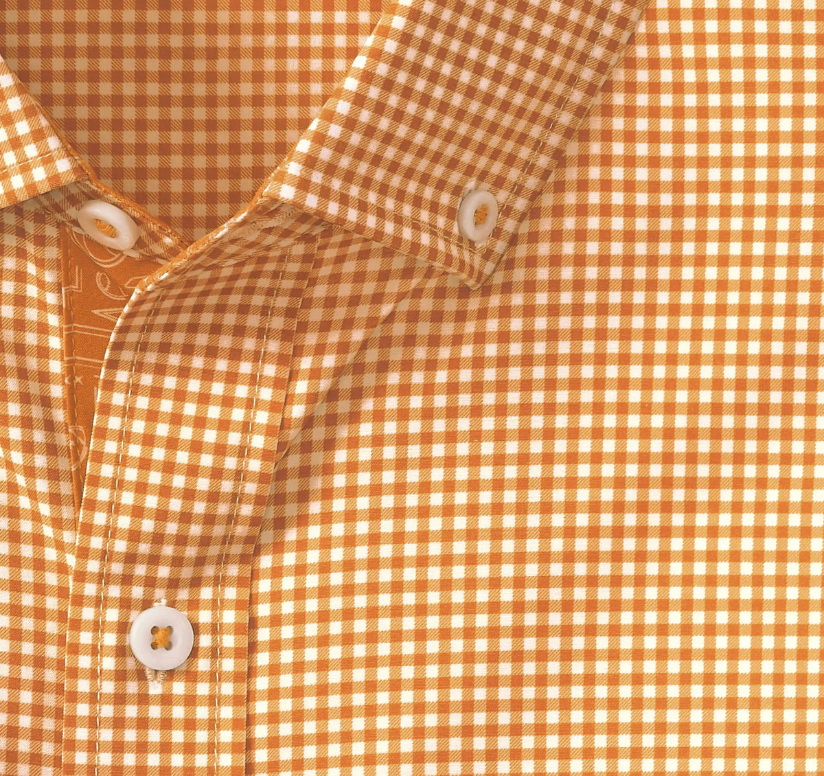 Game Day XC+™ Long-Sleeve Gingham Shirt - Orange