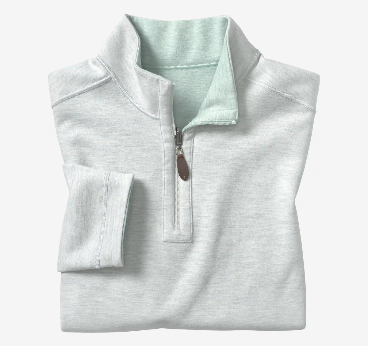Reversible Solid Quarter-Zip - Mint
