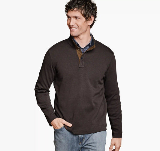 Westcott Quarter-Snap Pullover - Brown