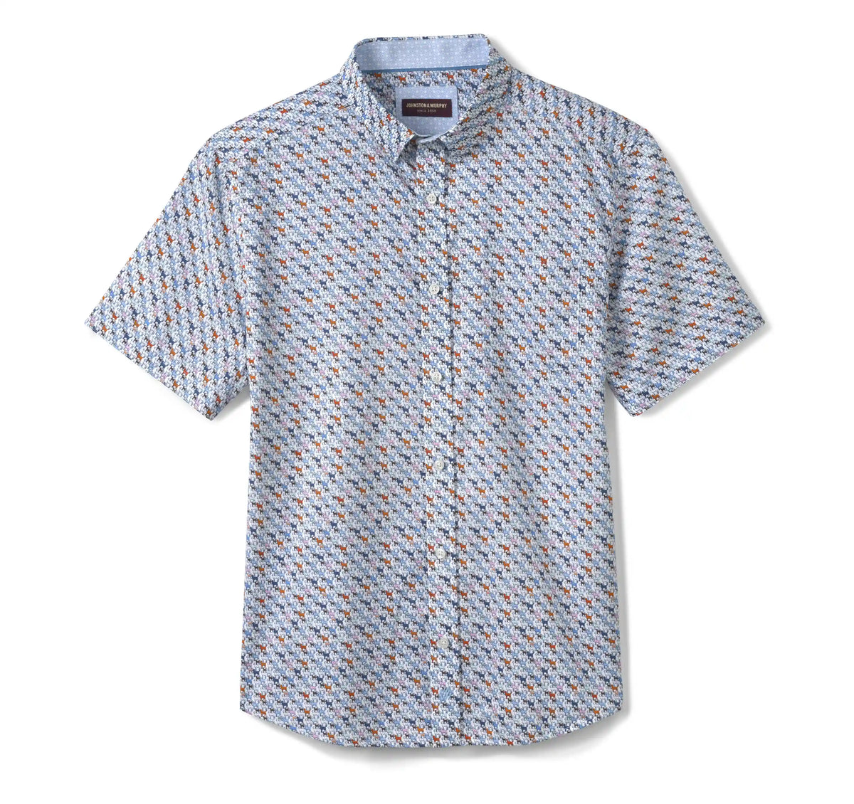 Logan Printed Short-Sleeve Shirt - White Multi Mini Lab
