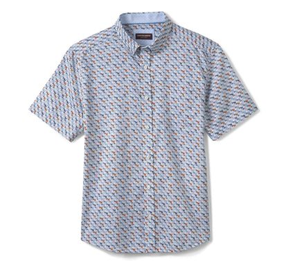 Logan Printed Short-Sleeve Shirt - White Multi Mini Lab