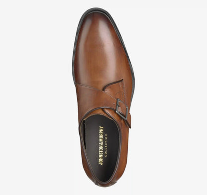 Redford Single Buckle Monk - Tan Hand-Finished Full-Grain Leather