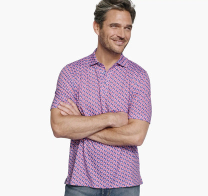 XC4® Performance Print Polos + Cool Degree® - Pink Toucan