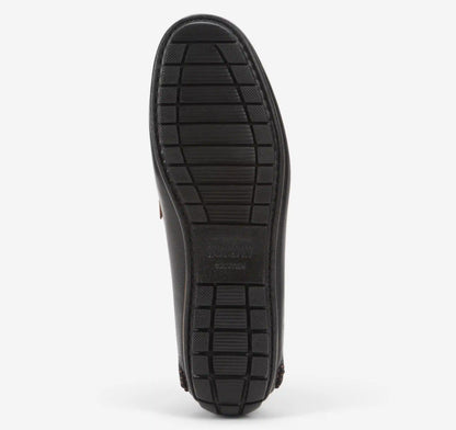 Cort 2.0 Penny Loafer - Black Full Grain/Dark Brown Croc Embossed Full Grain Leather