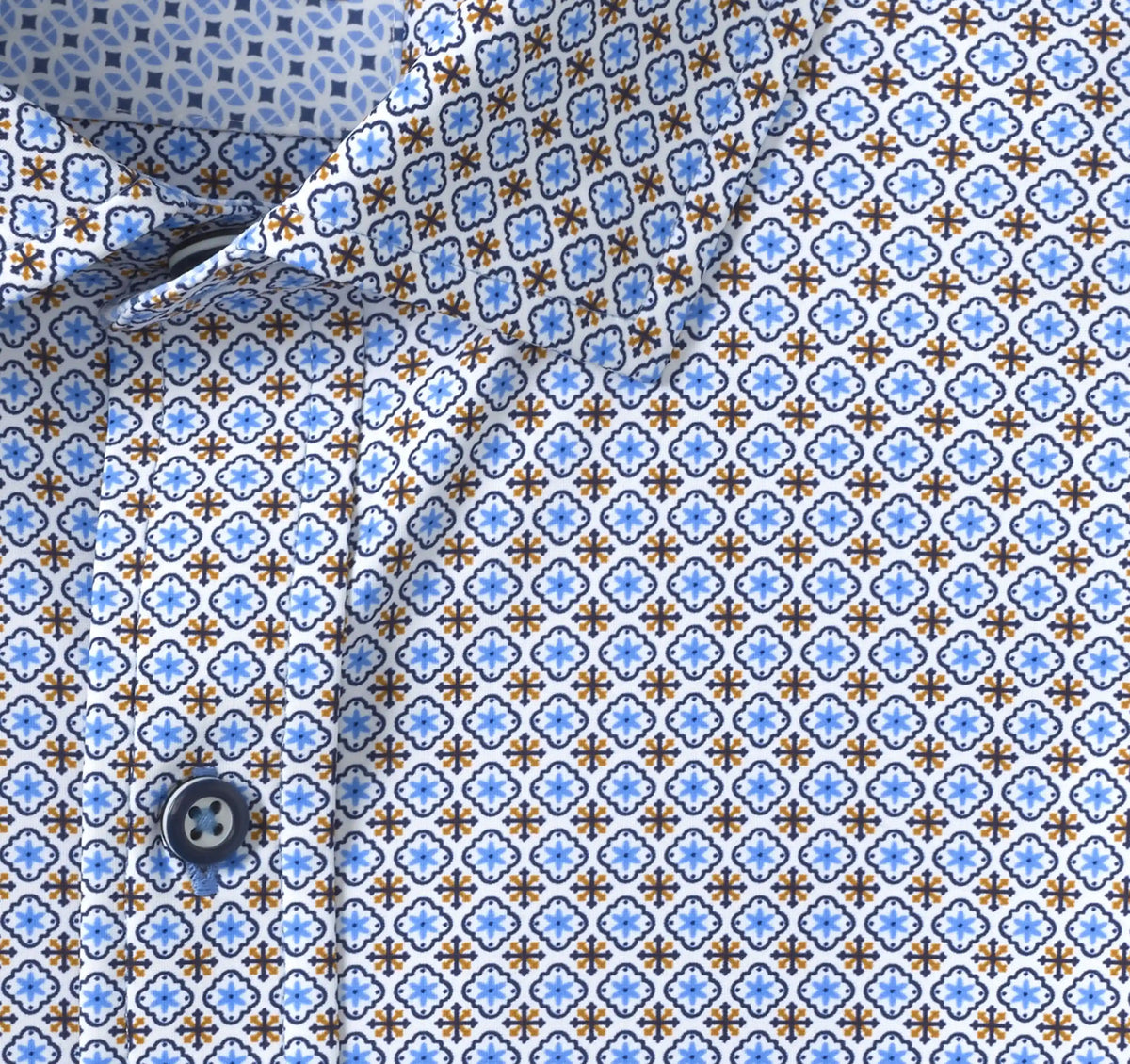 XC+™ Motion Long-Sleeve Print Knit Shirt - Orange Cross Petal