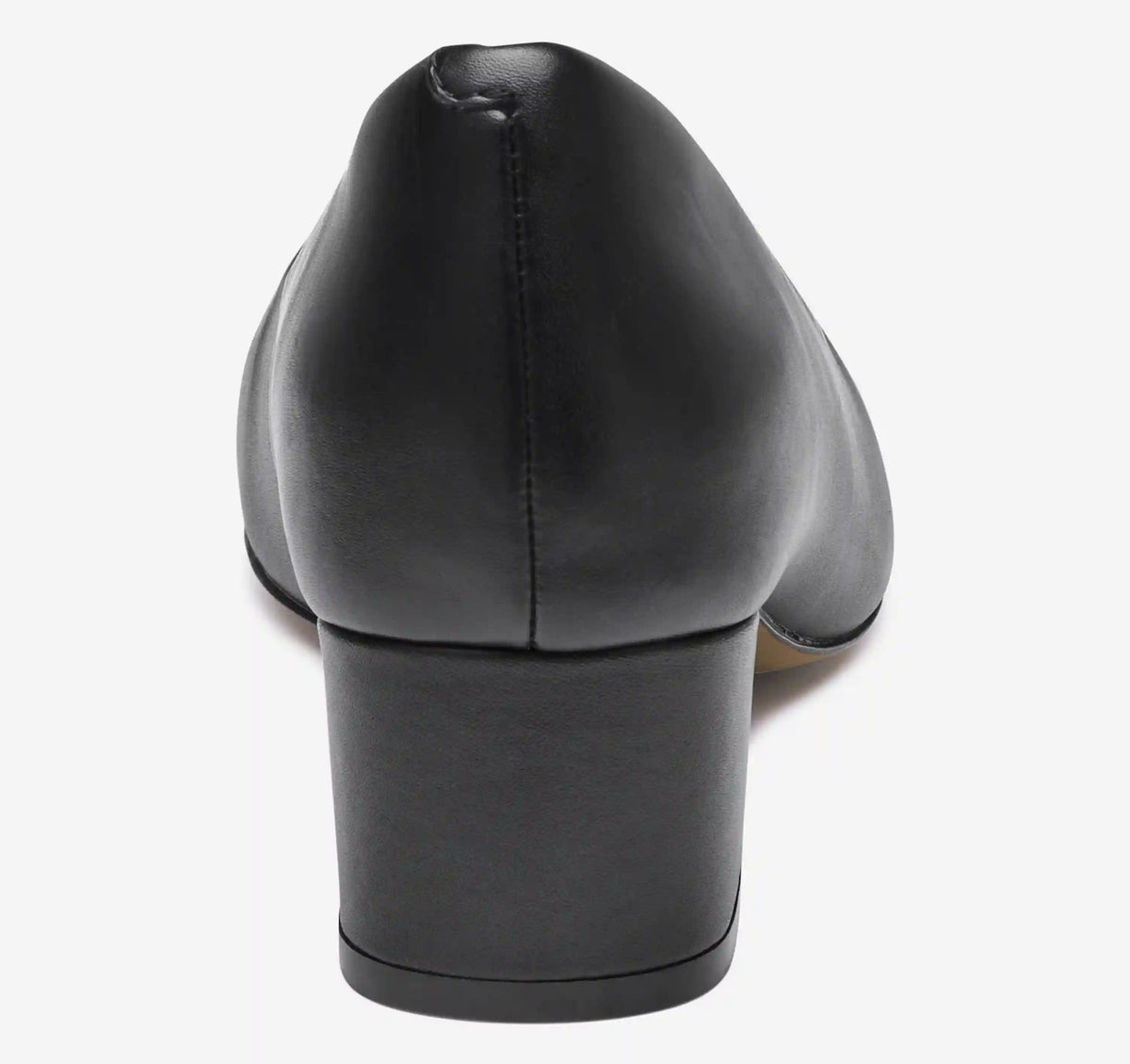Sienna Ornamental Pump - Black Nappa Leather