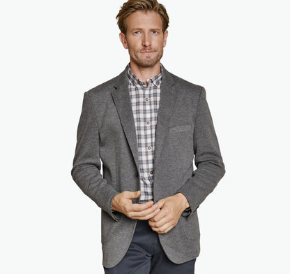 XC Flex® Knit Blazer with Removable Hooded Bib - Gray