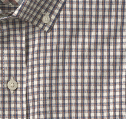 XC4® Sport Long-Sleeve Shirt - Brown Outlined Grid