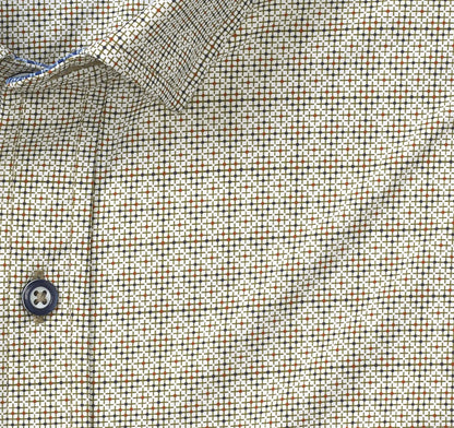 XC+™ Motion Long-Sleeve Print Knit Shirt - Olive Geo Multi Grid