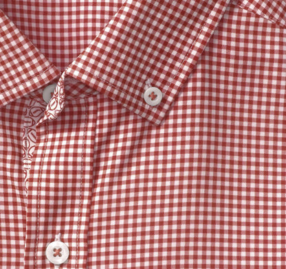 Game Day XC+™ Long-Sleeve Gingham Shirt - Red