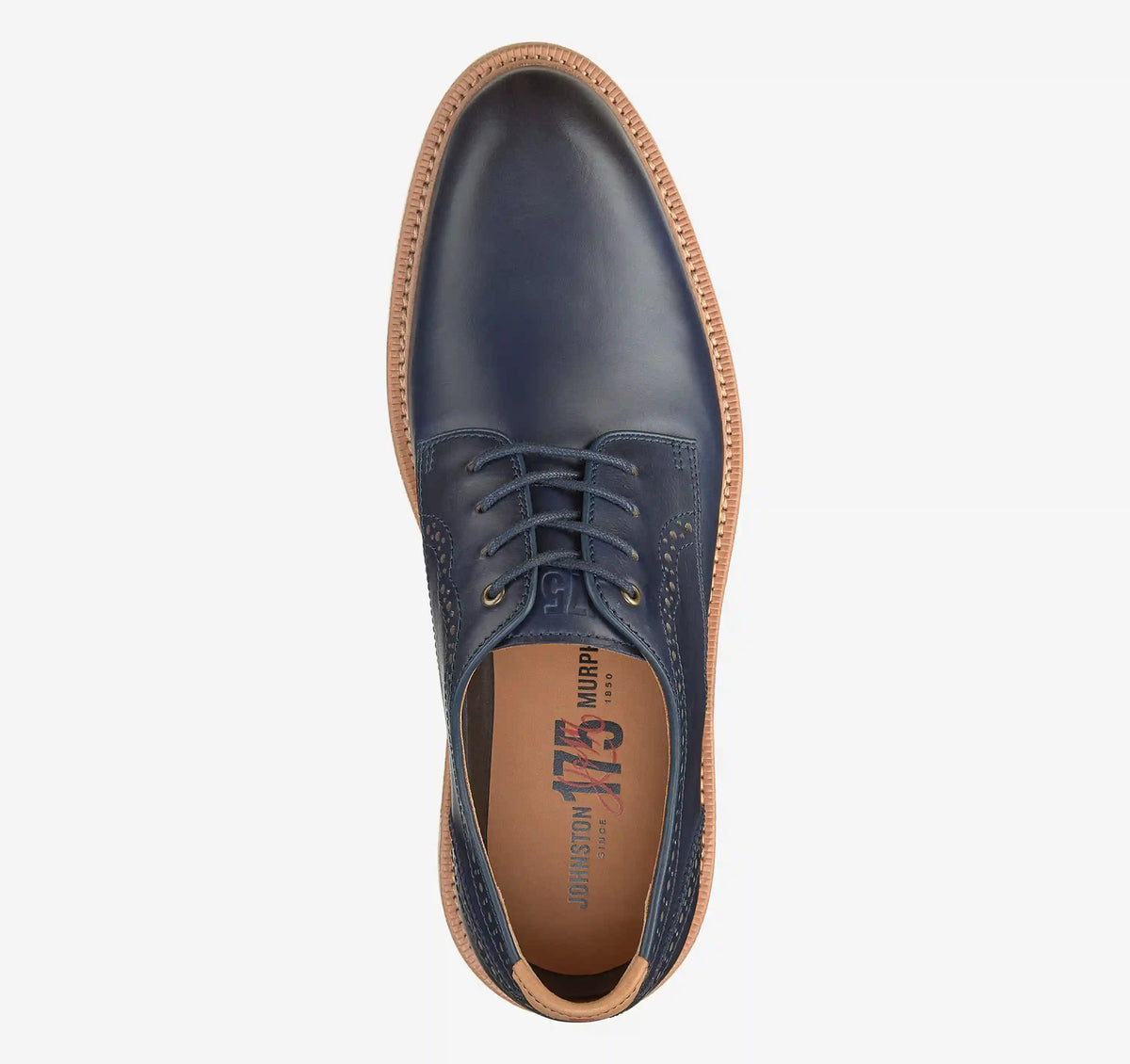 Upton 175th Anniversary Plain Toe - Navy Oiled American Full Grain