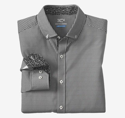 Game Day XC+™ Long-Sleeve Gingham Shirt - Black