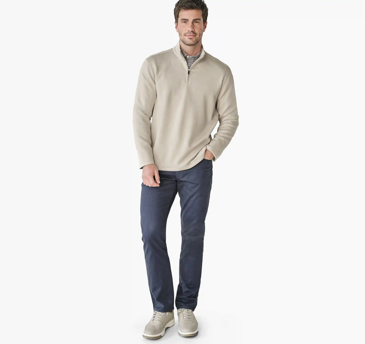 Essential Quarter-Zip - Stone