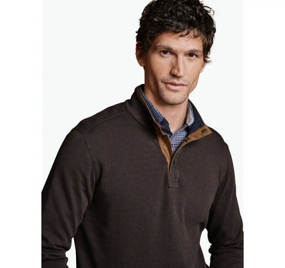 Westcott Quarter-Snap Pullover - Brown