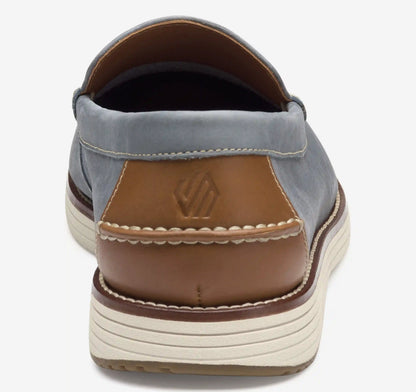 Upton Perfed Venetian Loafer - Denim Nubuck