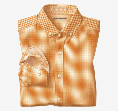 Game Day XC+™ Long-Sleeve Gingham Shirt - Orange