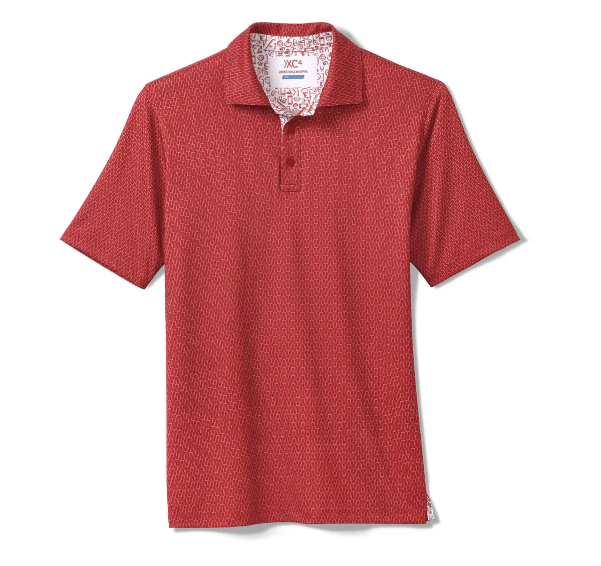 Game Day XC4® Goal Post Print Polo - Red