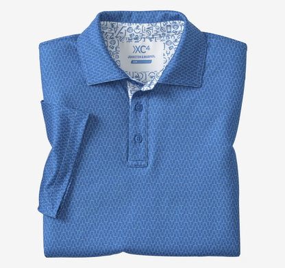 Game Day XC4® Goal Post Print Polo - Royal