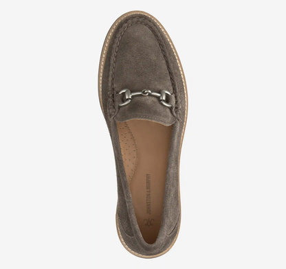 Emmalynn Bit Loafer - Dark Grey Suede