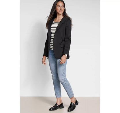 XC Flex® Shawl-Collar Blazer with Hood - Black