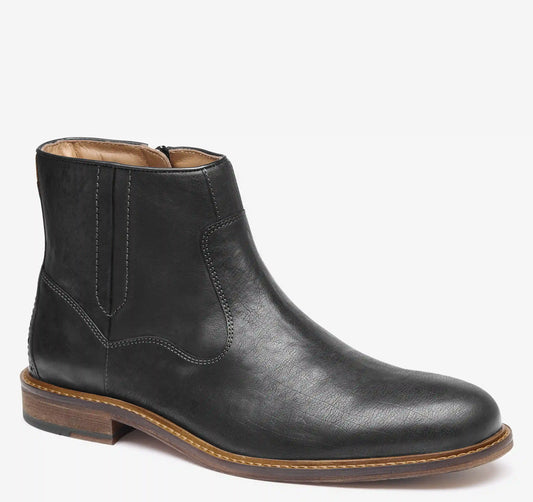 Ripley Inside-Zip Boot - Black Bomber Leather