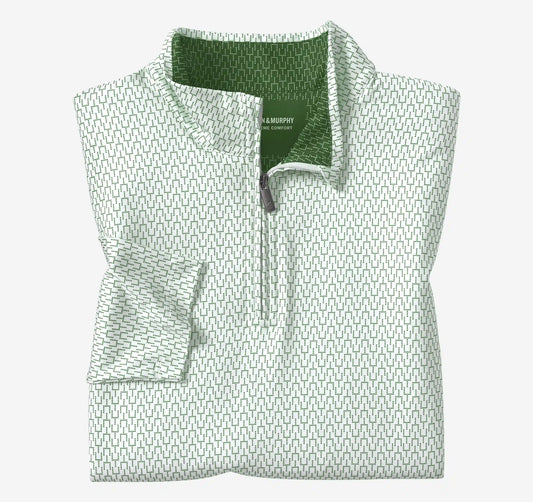 Game Day XC+™ Goal Post Print Quarter-Zip - Green