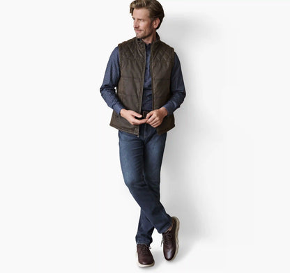Antique Cotton Vest - Brown