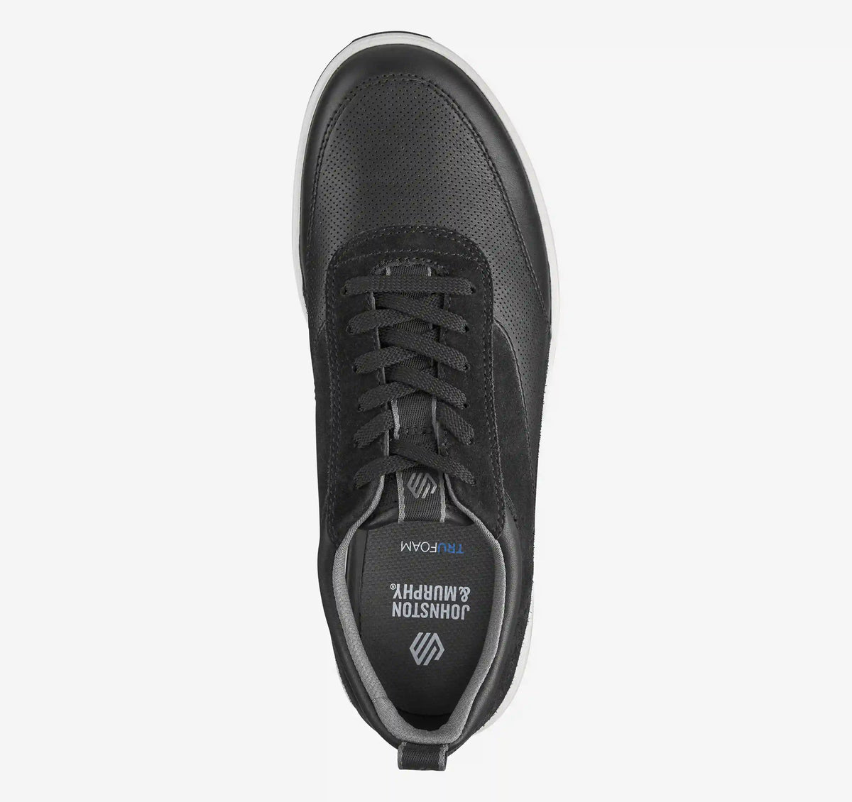 Lucas U-Throat - Black Full-Grain Leather/Suede