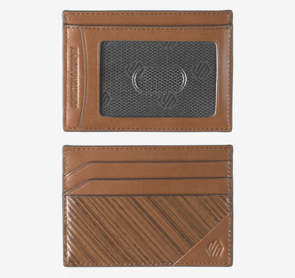 Hudson Diagonal-Etched Weekend - Tan Multi Full-Grain Leather