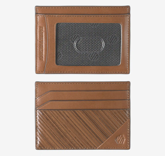 Hudson Diagonal-Etched Weekend - Tan Multi Full-Grain Leather