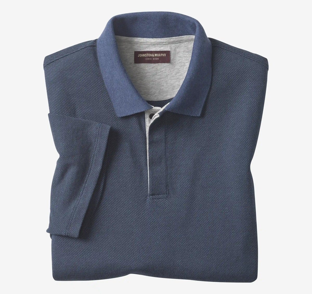Tonal Polo - Navy Birdseye